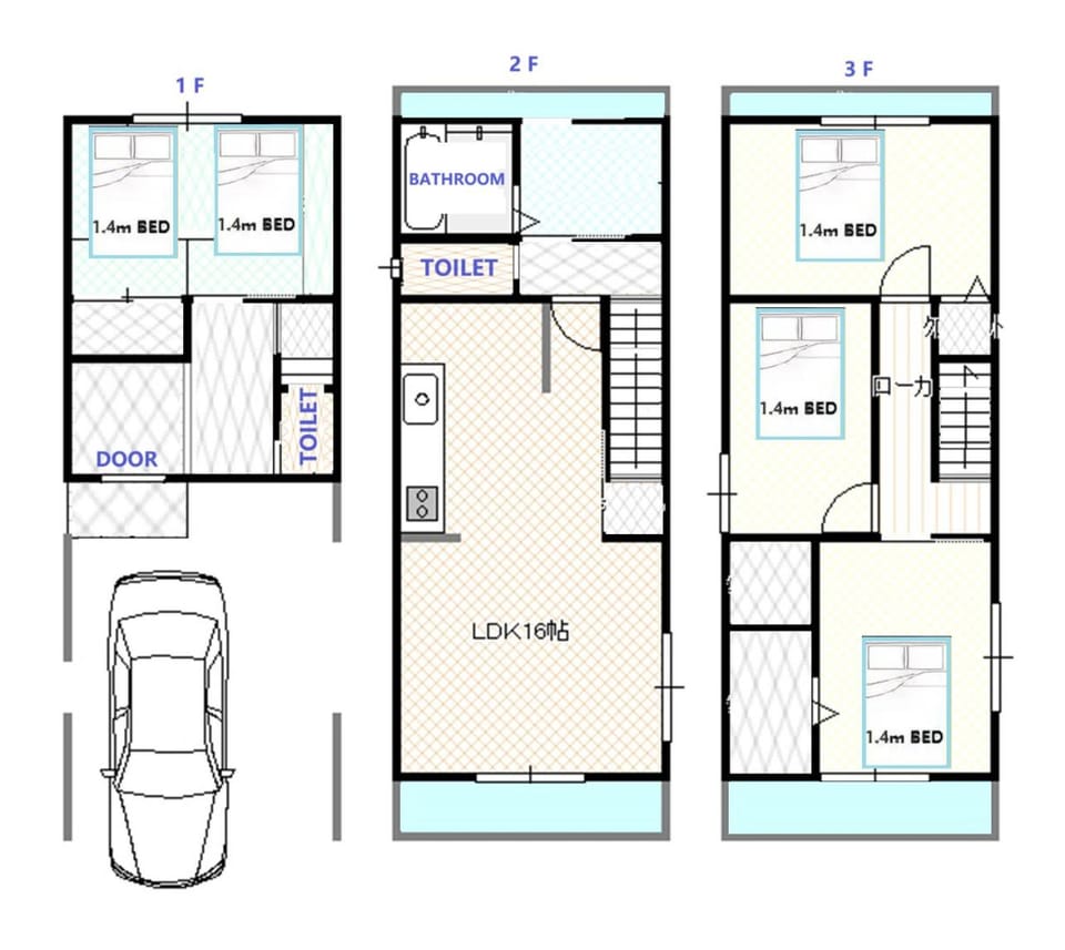WestHouse C 花园町站7分钟 宽敞独栋 大型生活超市 Villa in Osaka
