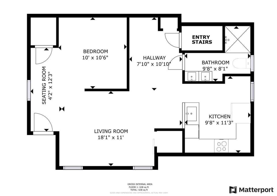 Close to Stadiums, Downtown Cincy, & more, 1BR Apt Apartment in Covington
