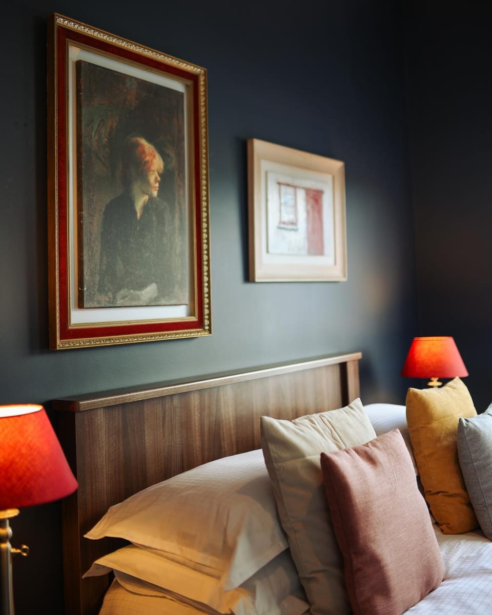 Bed, Decorative detail, Bedroom