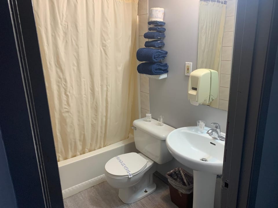 Shower, Toilet, towels
