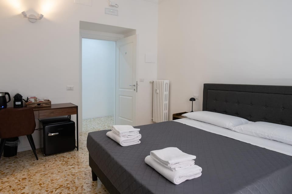 Bed, Photo of the whole room, Bedroom, towels, wardrobe