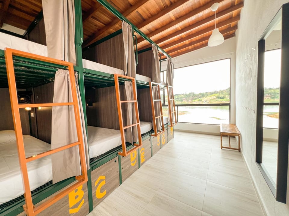 Bed, Photo of the whole room, Bedroom, bunk bed, locker