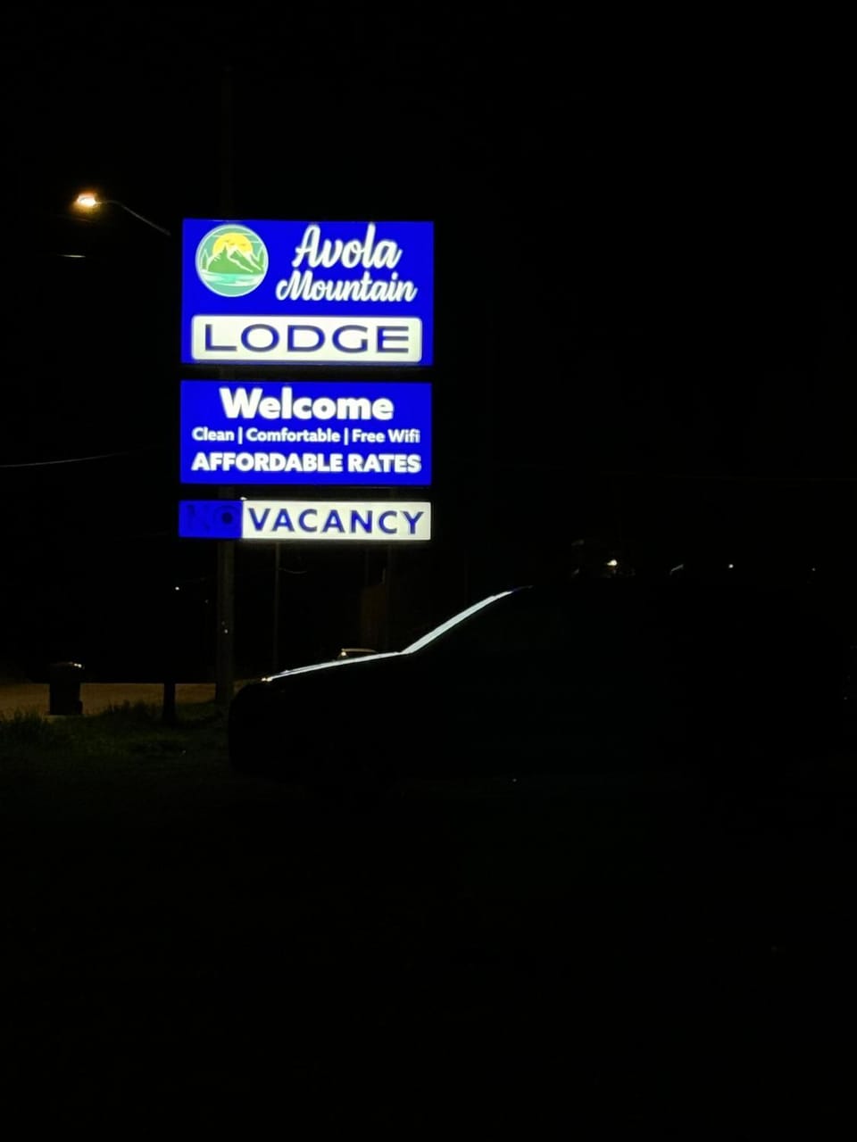 Night, Property logo or sign