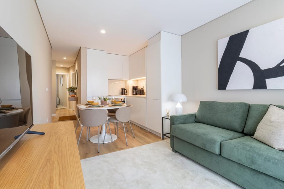 Kitchen or kitchenette, Living room