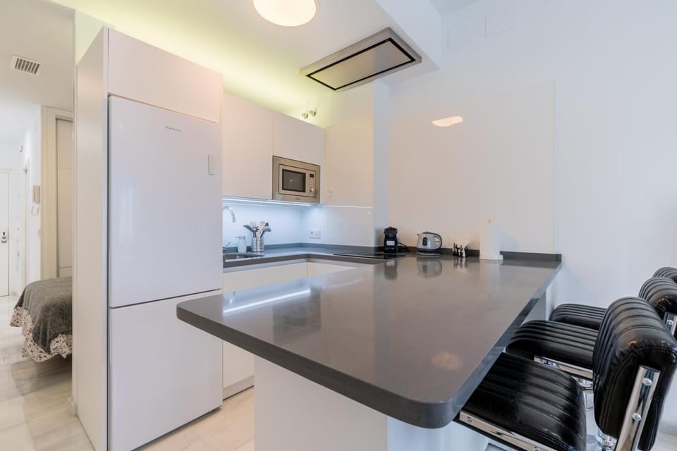Kitchen or kitchenette, Living room, Dining area
