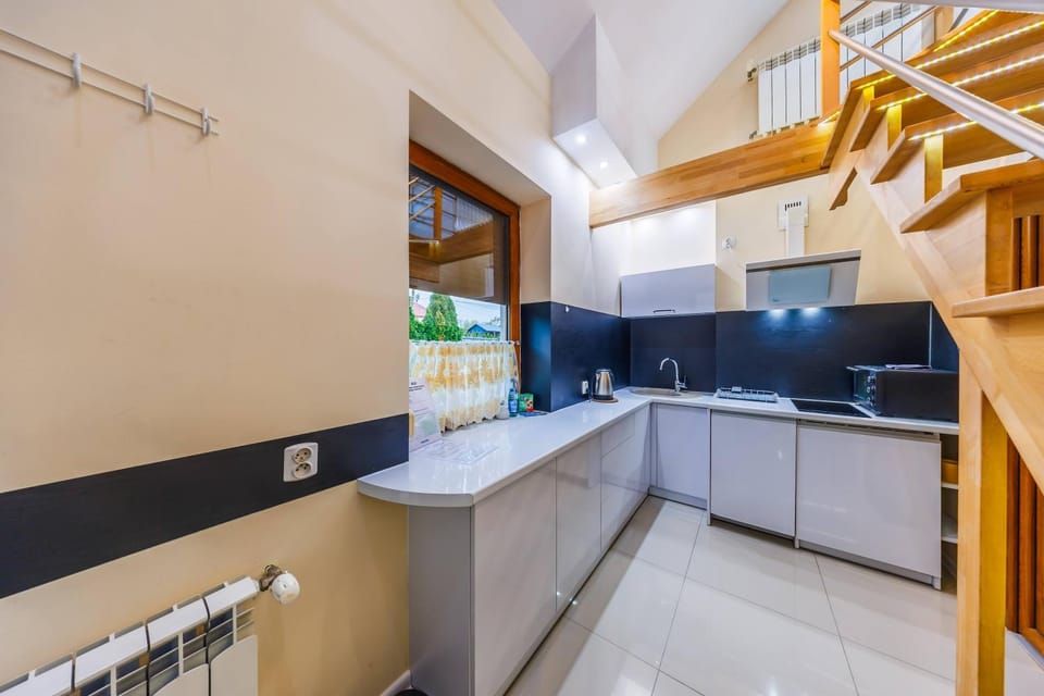 Kitchen or kitchenette, dishwasher, minibar, stove