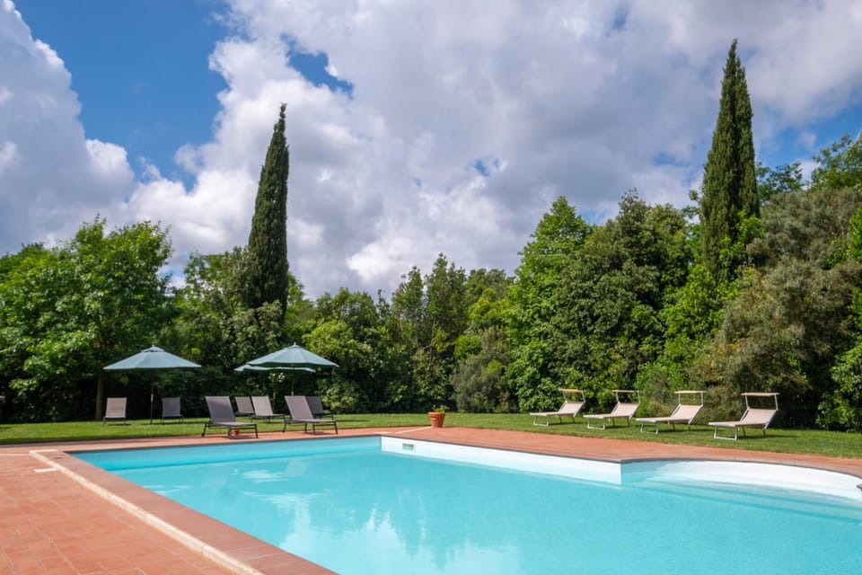 Property building, Living room, Swimming pool