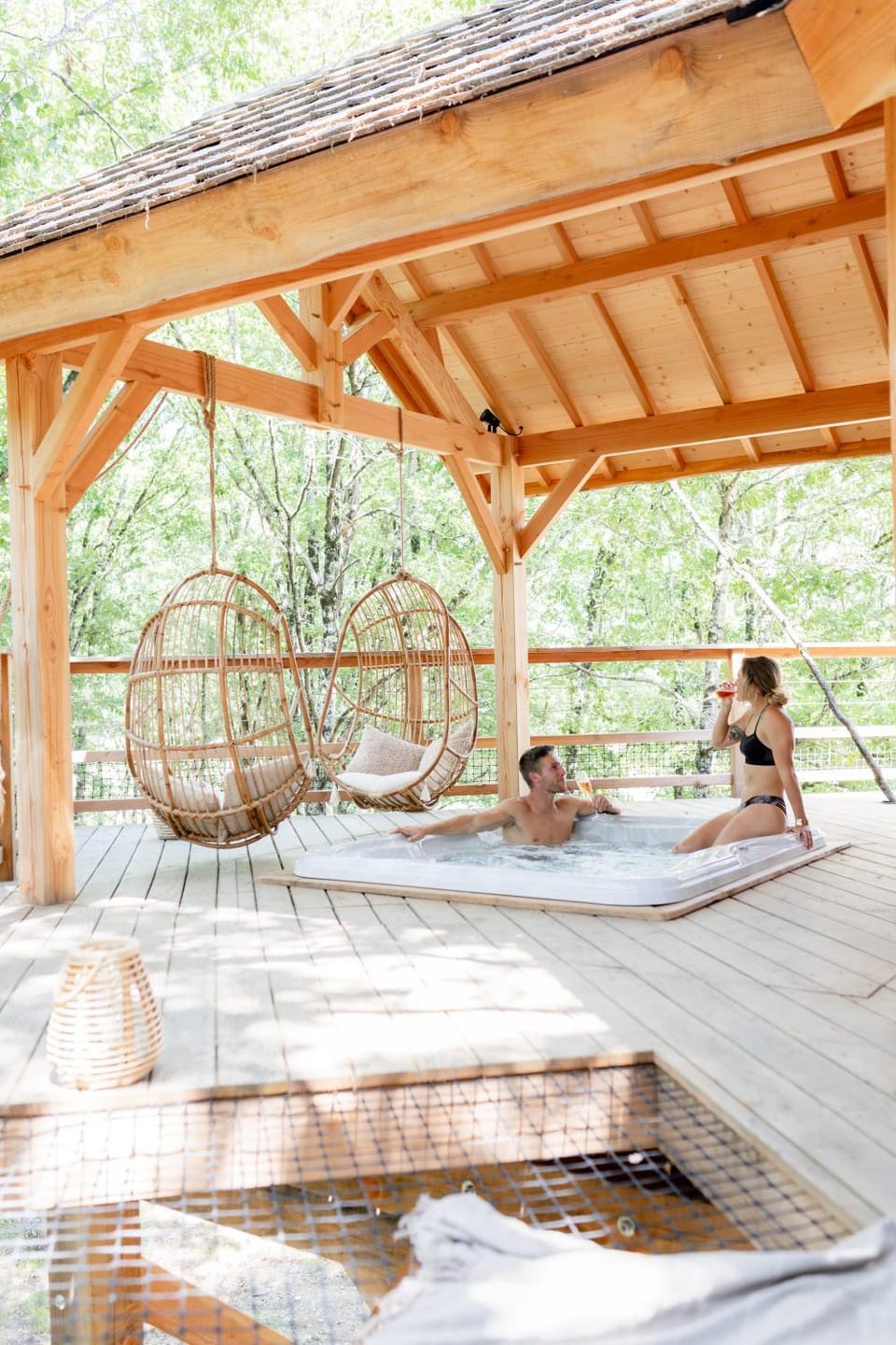 Patio, People, Natural landscape, Hot Tub, View (from property/room), Balcony/Terrace, Spa and wellness centre/facilities