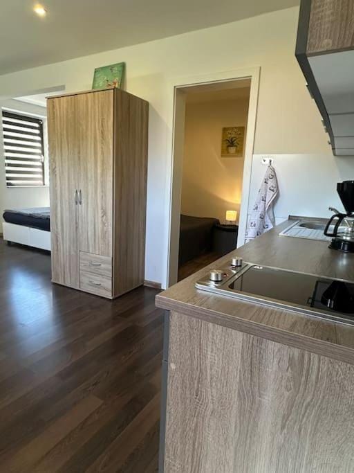 Kitchen or kitchenette, wardrobe