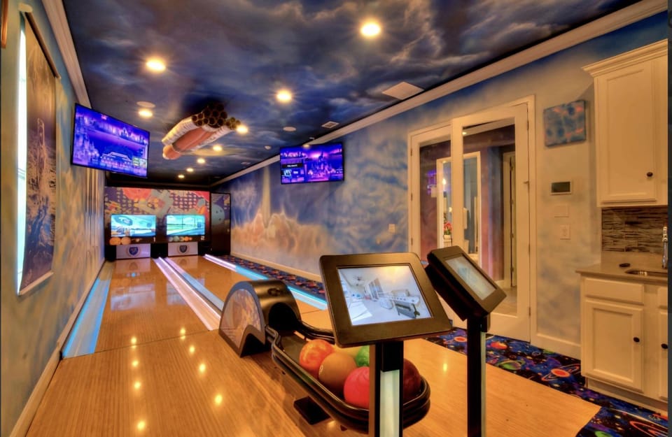Remarkable Mansion Sleep 36 Cinema-Bowling Alley & More House in Kissimmee