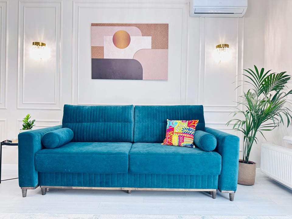 Living room, Seating area, air conditioner