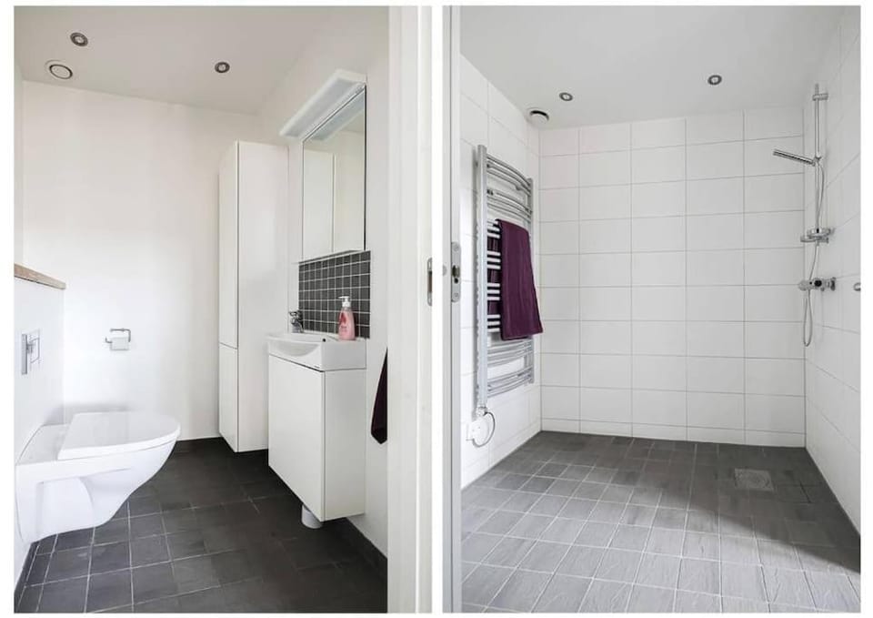 Shower, Toilet, Bathroom, towels