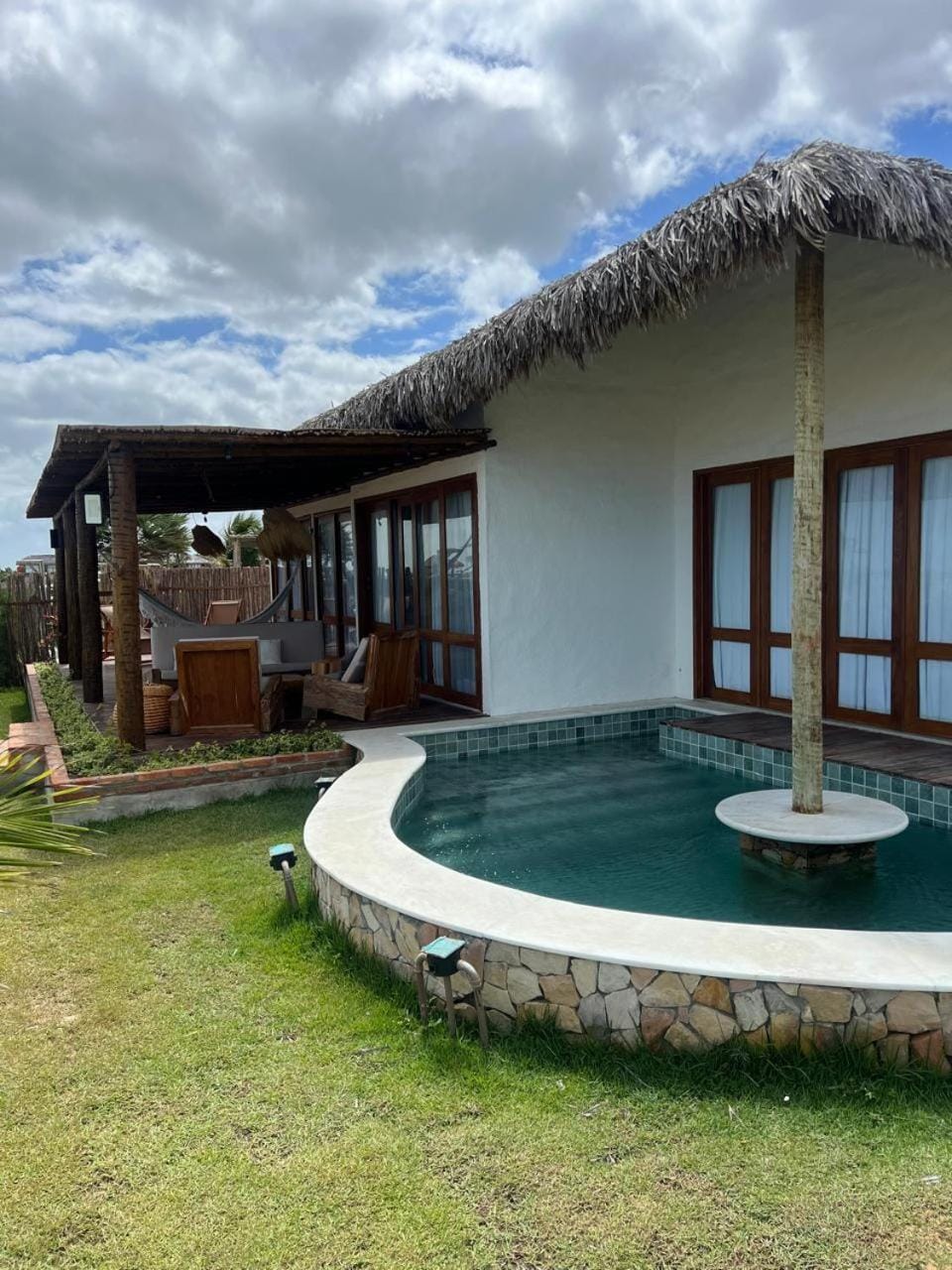 Casa Tangerina BG, seu Bangalô frente mar em Barra Grande-PI House in State of Ceará