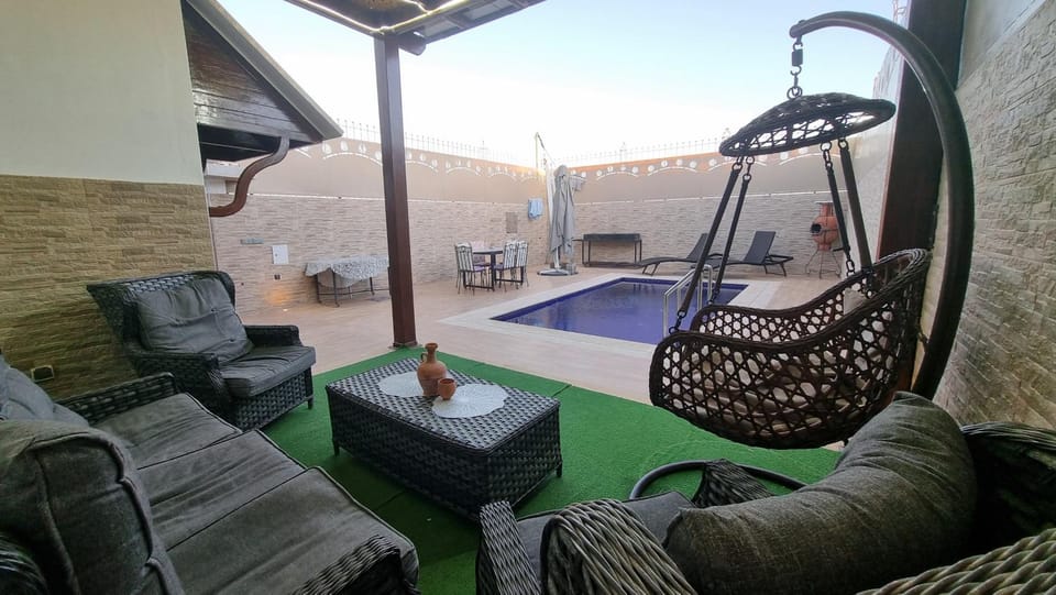Seating area, Pool view, Swimming pool