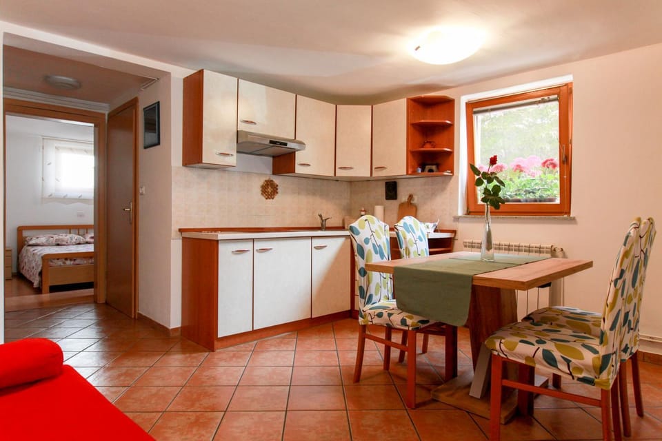 Kitchen or kitchenette, Dining area, stove