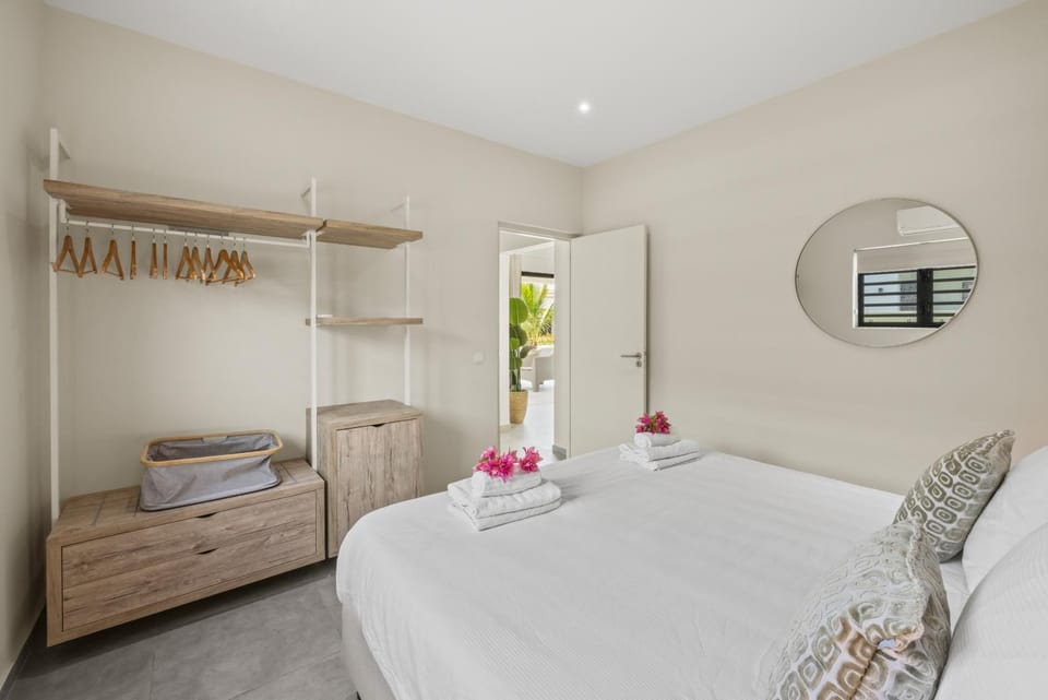 Bed, Photo of the whole room, Bedroom, towels, wardrobe