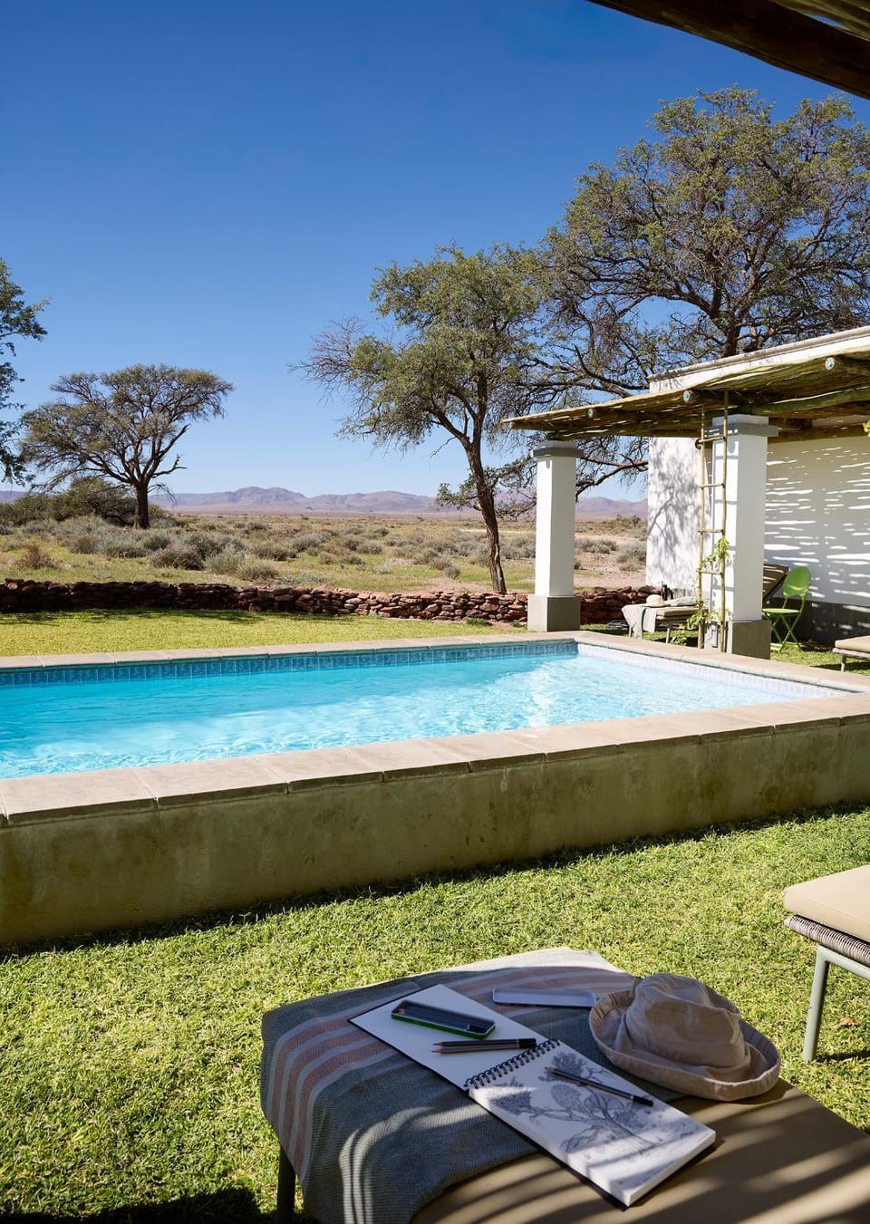Natural landscape, Garden view, Pool view, Swimming pool, sunbed