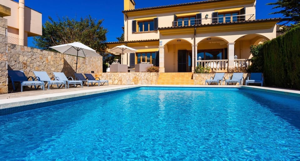 Property building, Living room, Swimming pool