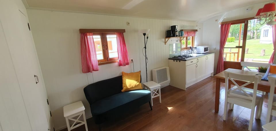 Kitchen or kitchenette, Living room, Seating area, stove