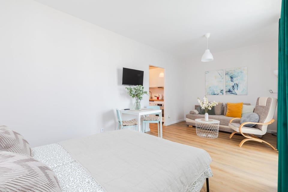 Bed, TV and multimedia, Living room, Dining area