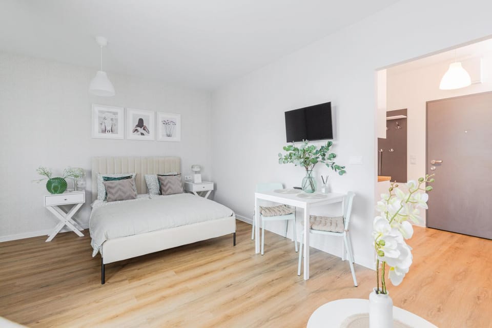 Bed, TV and multimedia, Living room, Bedroom