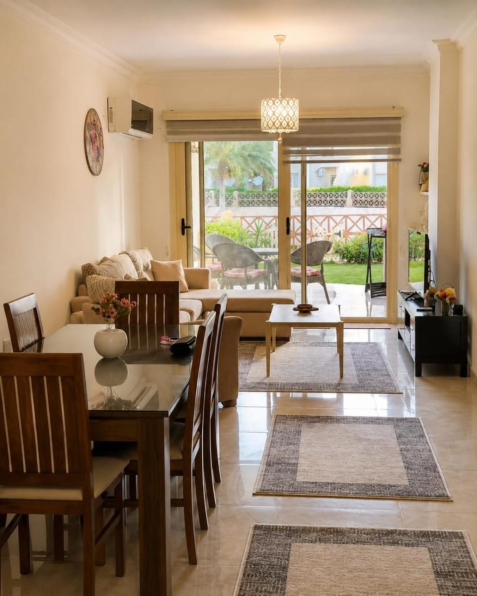Luxury 3-Bedroom Ground Floor Chalet Private Garden & Direct Pool Access Stella Heights Sidi Abdelrahman Apartment in Egypt