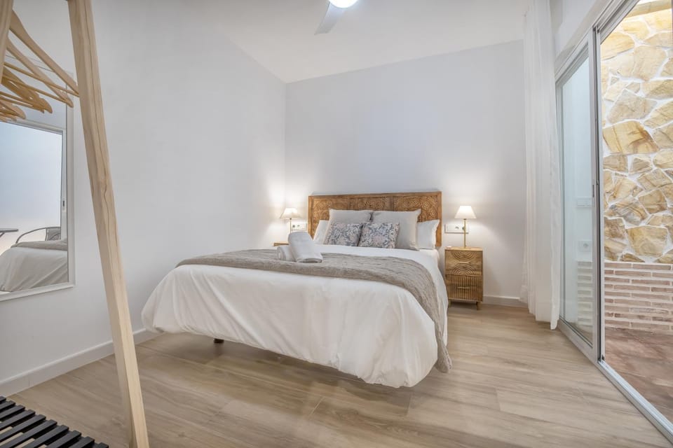 Bed, Photo of the whole room, Bedroom, towels, wardrobe