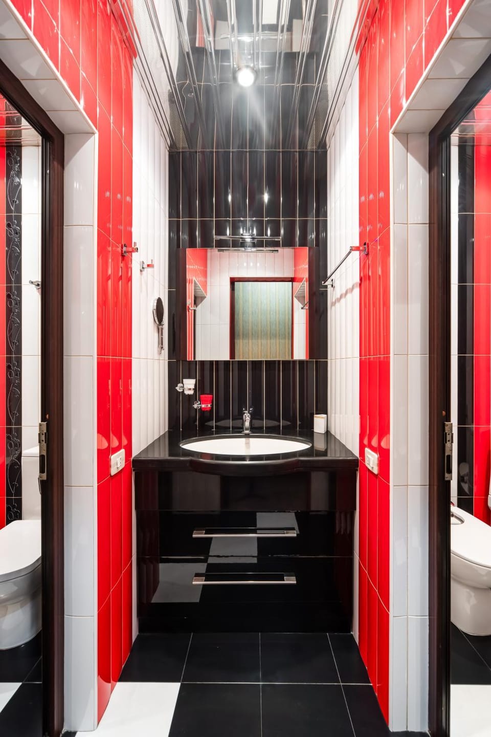 Toilet, hair dryier