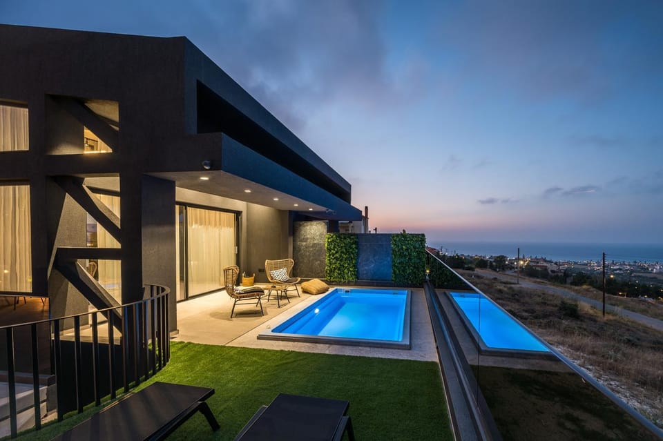 Villa Lia ,4 bedroom with Private Pool & Sea View Villa in Crete