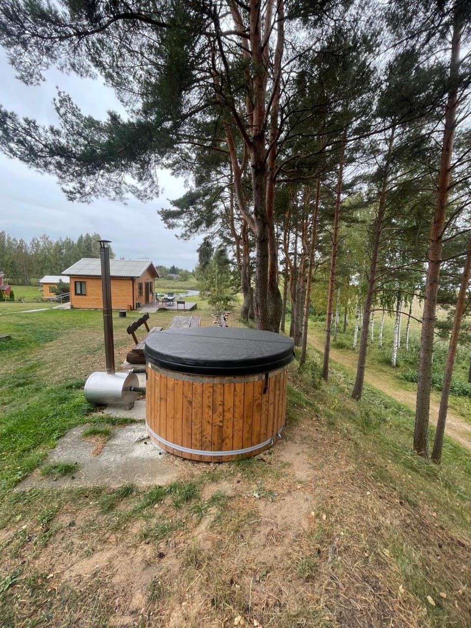 Rāznas ezera namiņš D1 ar elektrisko apkuri House in Latvia