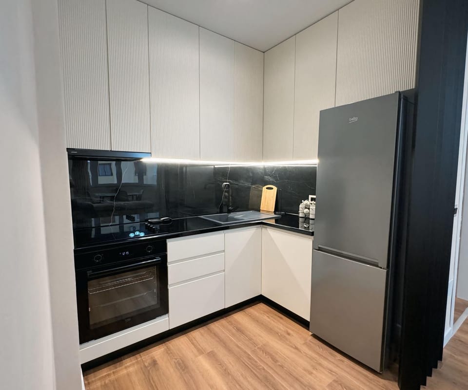 Coffee/tea facilities, Kitchen or kitchenette, minibar, oven, stove, toaster