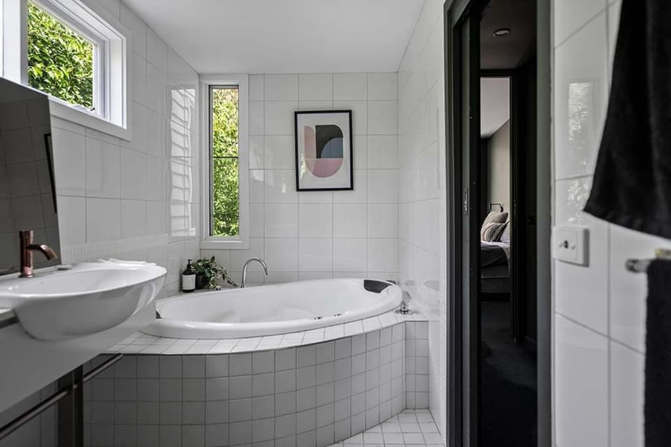 Bathroom, Garden view, Bath