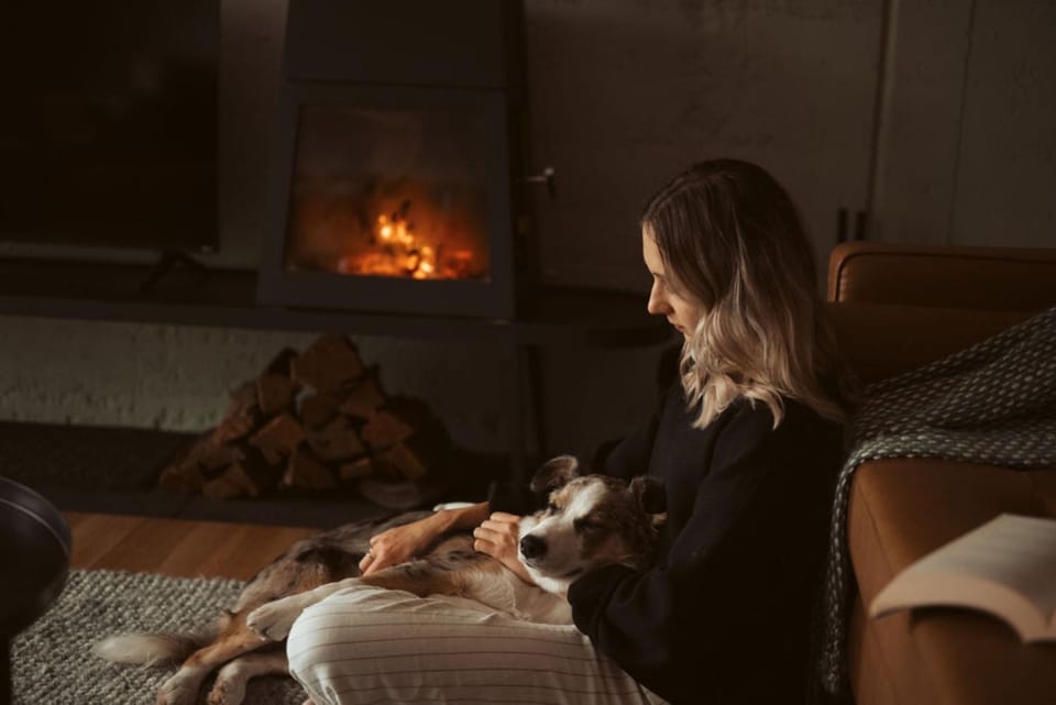 Living room, Pets, pet friendly, stove