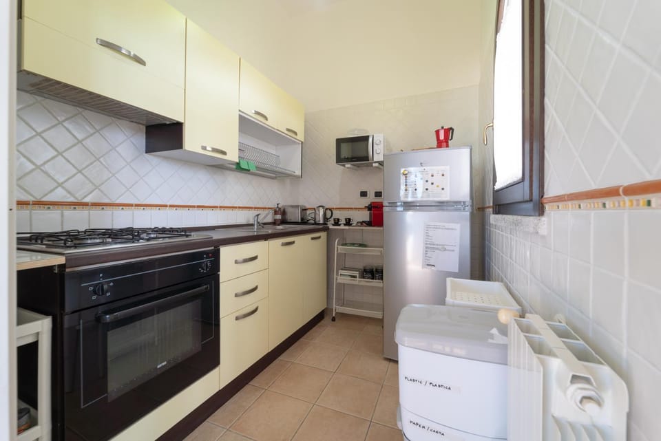 Kitchen or kitchenette, oven, stove, toaster