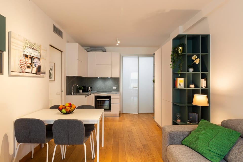 Kitchen or kitchenette, Living room, Dining area