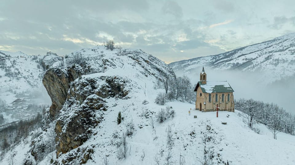 Natural landscape, Winter, Mountain view