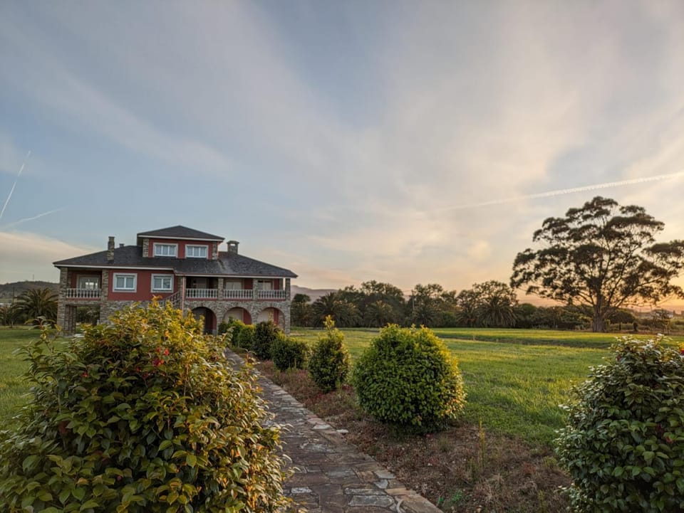 Property building, Natural landscape, Garden view