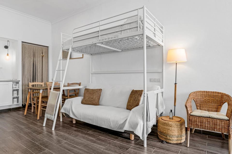Property building, Living room, Bedroom