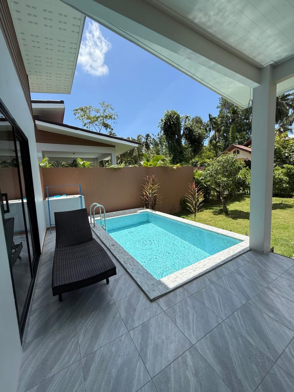 Natural landscape, Garden, Garden view, Pool view, Swimming pool