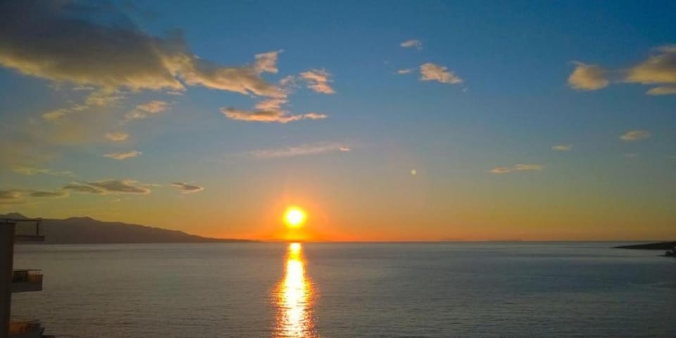 Mountain view, Sea view, Sunset