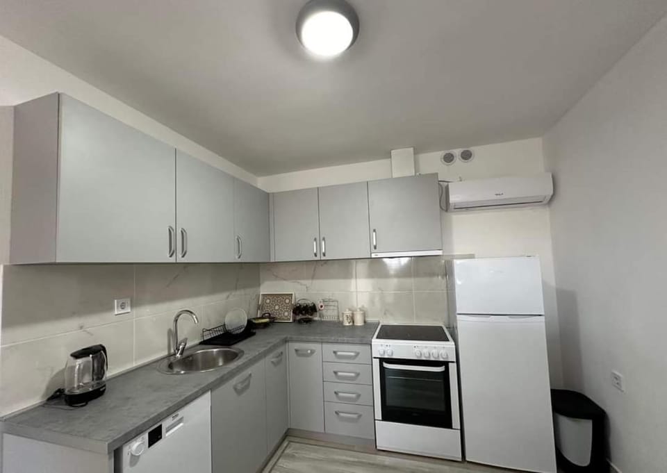 Kitchen or kitchenette, dishwasher