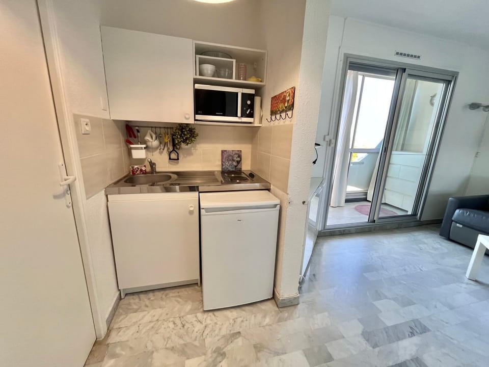 Grand Studio Climatisé avec Parking Privé à La Grande Motte - FR-1-716-60 Apartment in La Grande-Motte