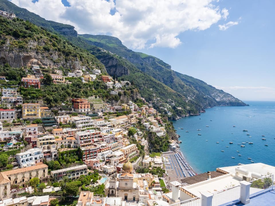 Day, Natural landscape, Beach, Mountain view, Sea view