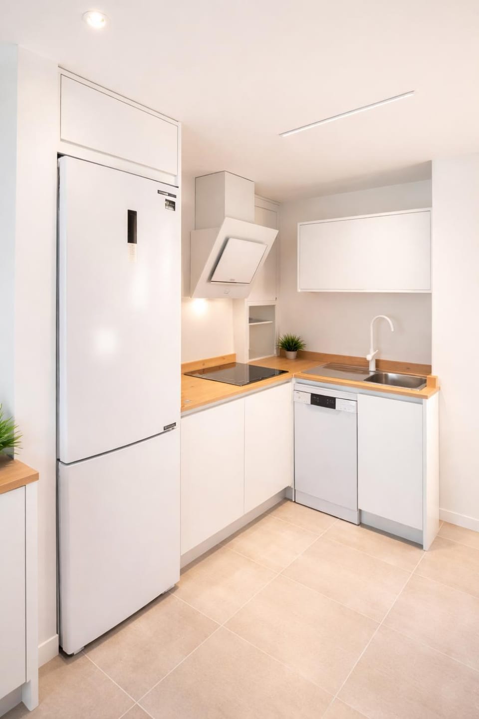 Kitchen or kitchenette, oven, stove