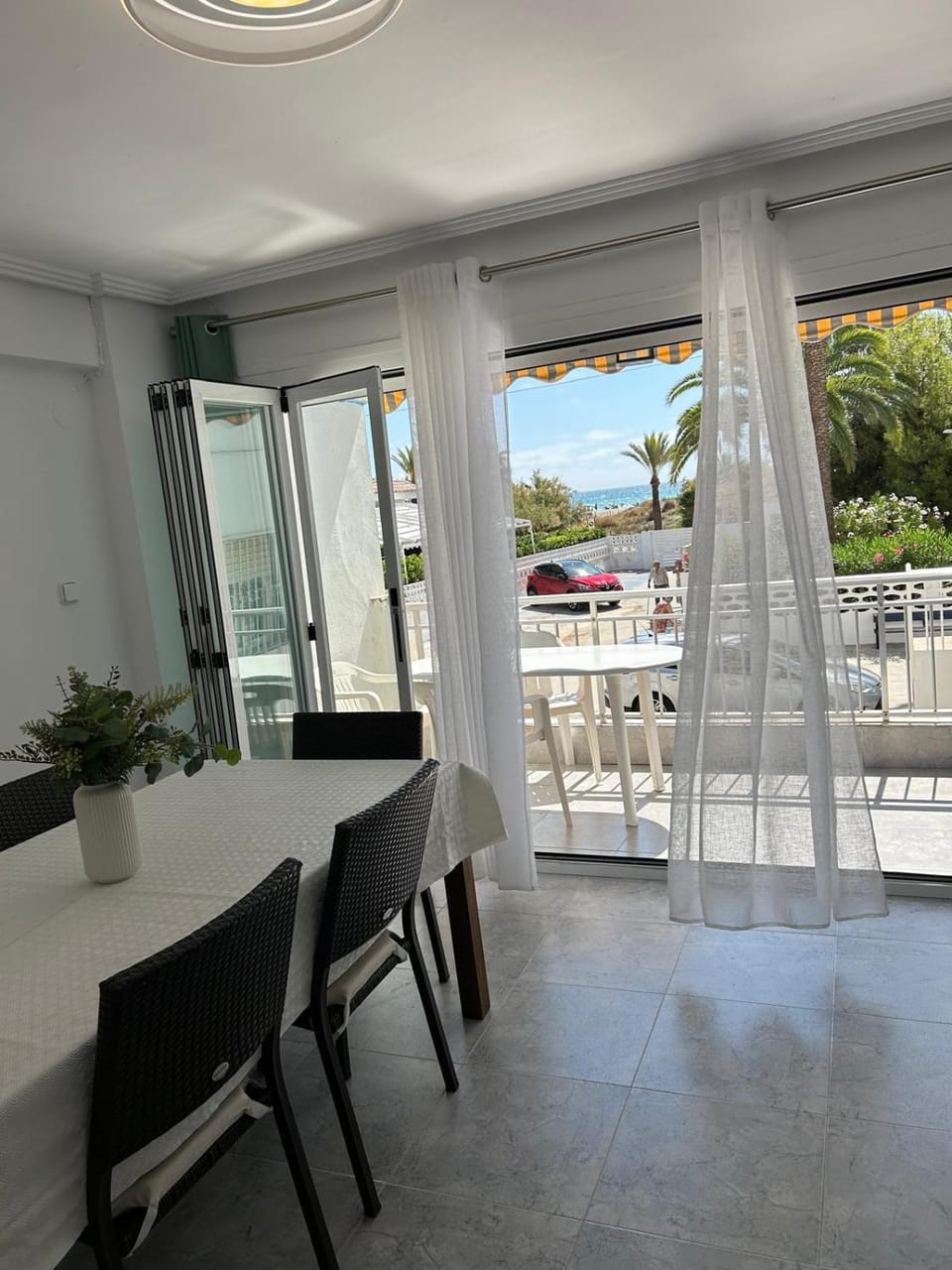 Living room, Dining area, Sea view