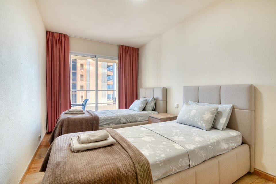 Property building, Living room, Bedroom