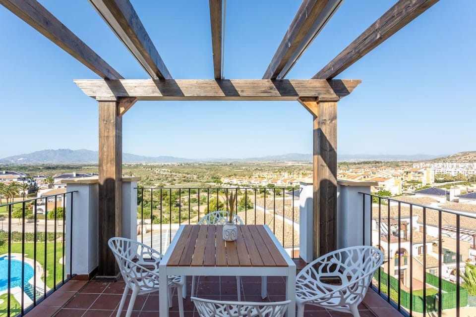 View (from property/room), Balcony/Terrace, Seating area, Dining area, Mountain view