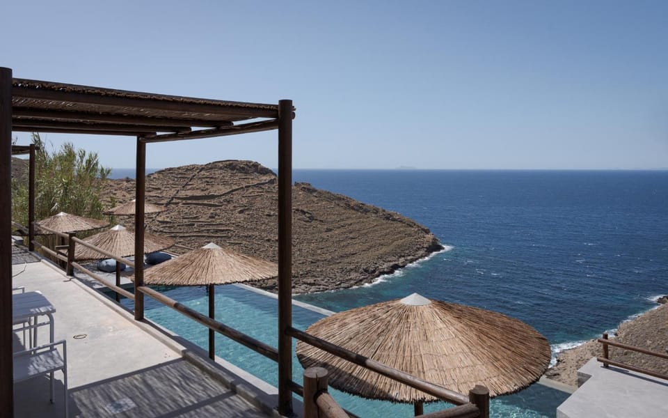 View (from property/room), Beach, Mountain view, Pool view, Sea view, Swimming pool, sunbed