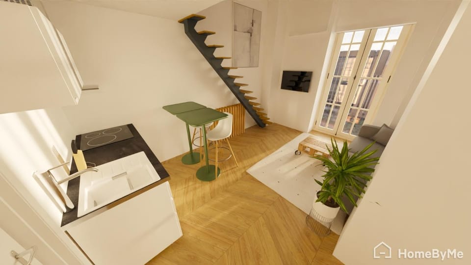 TV and multimedia, Kitchen or kitchenette, Living room, Seating area