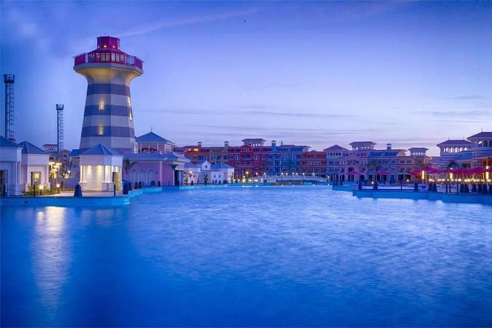 Nearby landmark, Night, Aqua park, Pool view, Swimming pool
